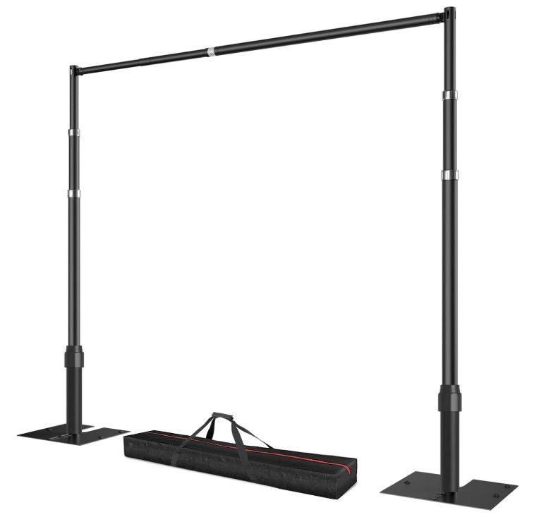 Pipe and Drape Backdrop Stand, 10x10ft, Black