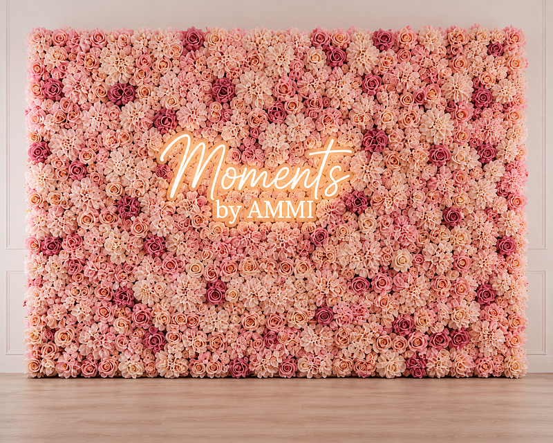 Pink Luxury Flower Wall