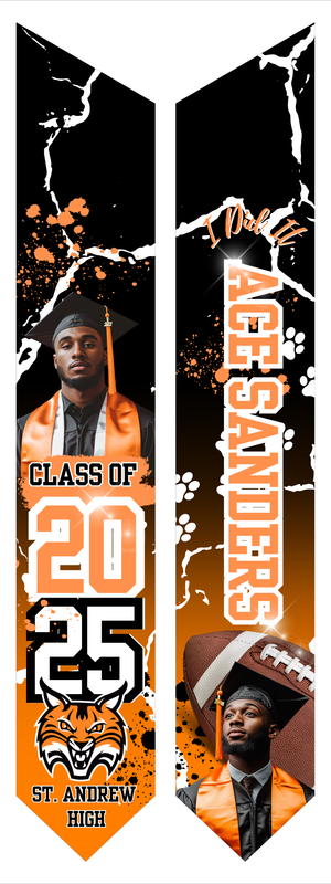 2 PICTURE CUSTOM STOLE