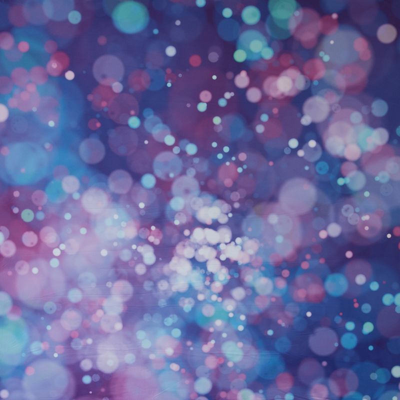 Purple and Blue Bokeh - Printed Tension Fabric