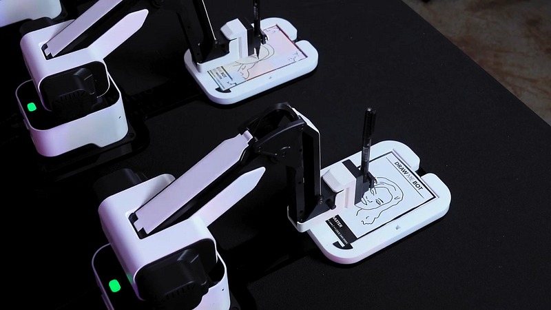 Doodle Dudes – AI-Powered Robotic Portrait Caricature "Artists"