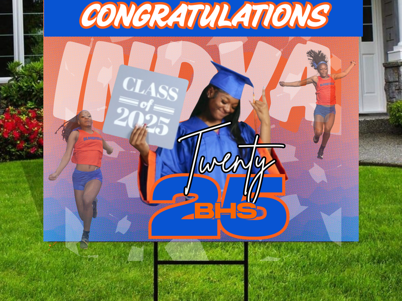 GRAD YARD  SIGN