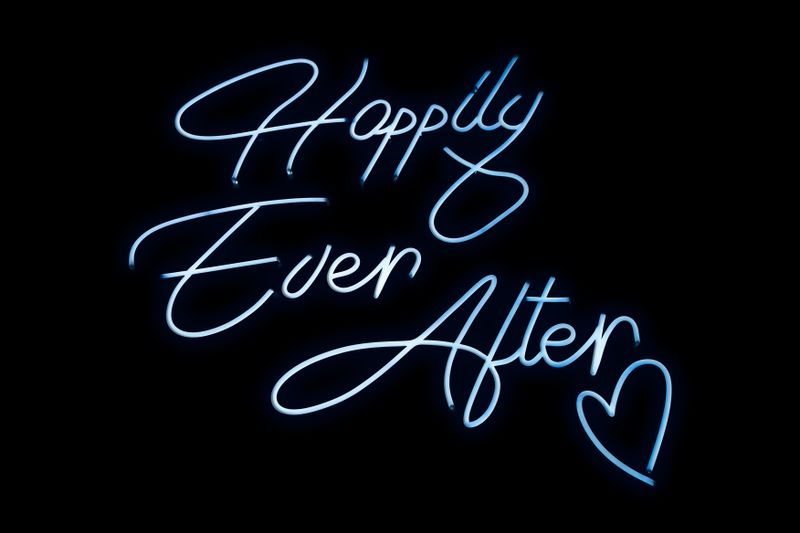 LED Neon Sign - "Happily Ever After"