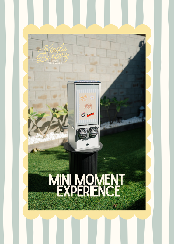 Sticker Vending Machine Hire - Mini Moment Experience