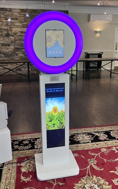 Digital Only Selfie Photo Booth With Lower Display For Text or Picture