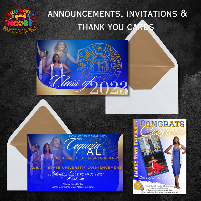 Announcements, Invitations & Thank you cards