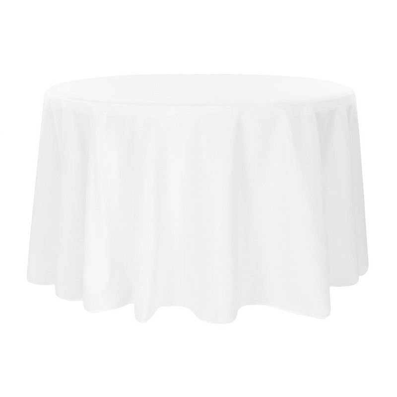 White Round Tablecloth