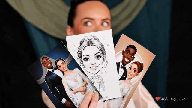 ALL DAY "CARICATURE WEDDING" Digital Only Experience