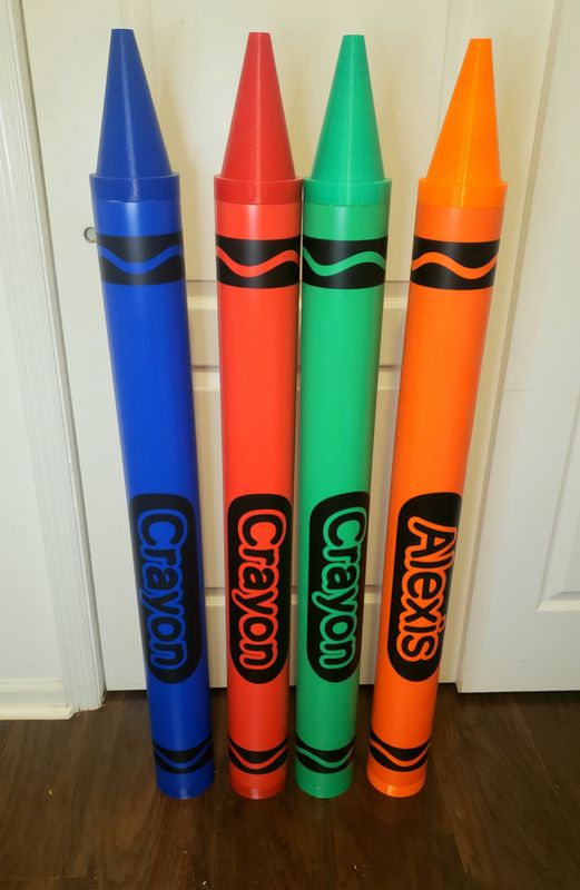 Life Size Crayons