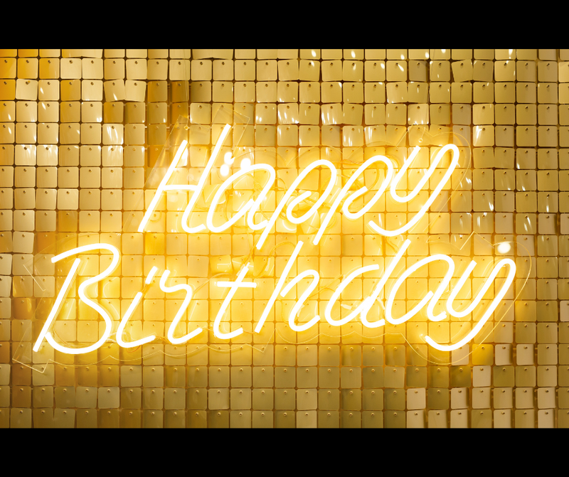 "HAPPY BIRTHDAY" Neon Sign