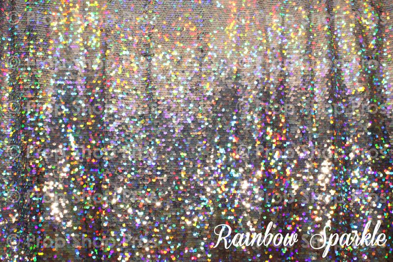 Rainbow Silver Sequin