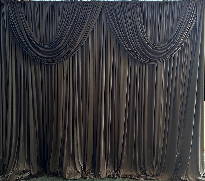Sage Green Drape Backdrop 