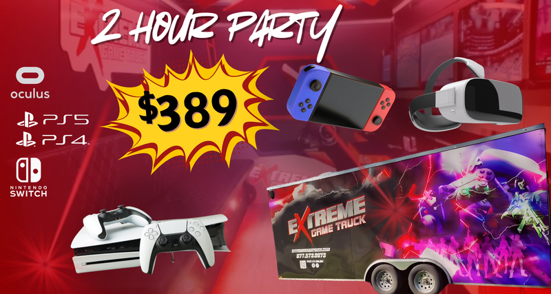 Two Hour Game Truck Party with Online Gaming