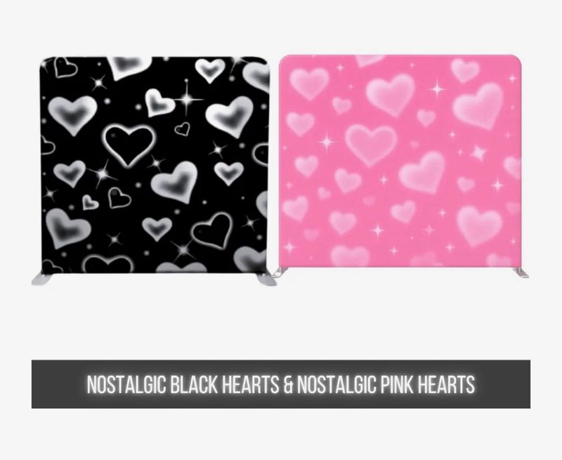 Nostalgic Black Hearts & Nostalgic Pink Hearts