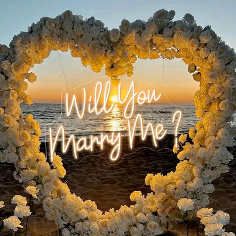 “Will You Marry Me?” Neon Sign Rental