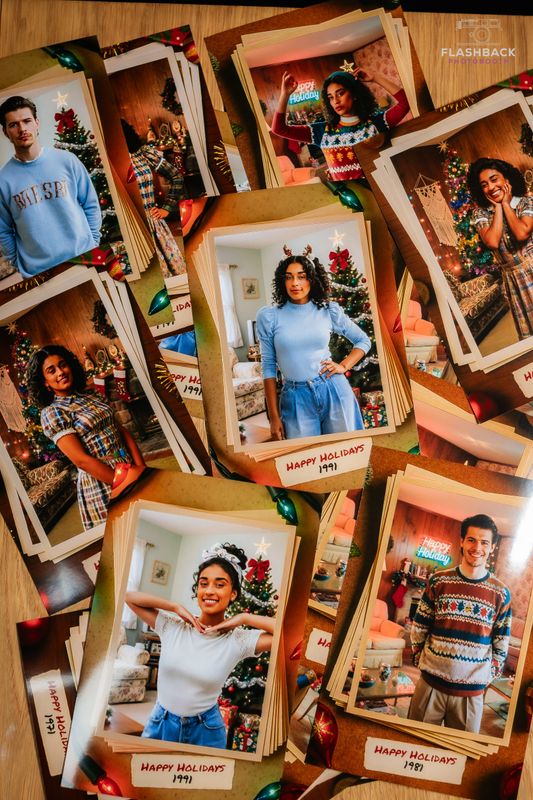 AI Nostalgic Holiday Photo Experience - Digital Delivery