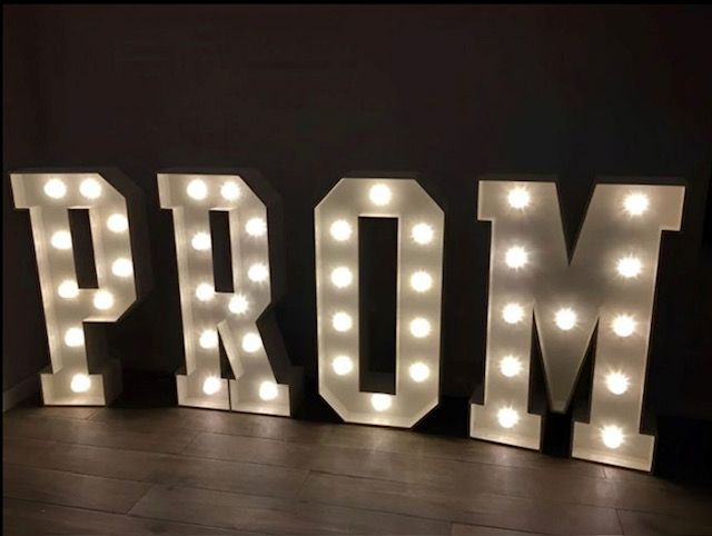 "PROM" Marquee Letters