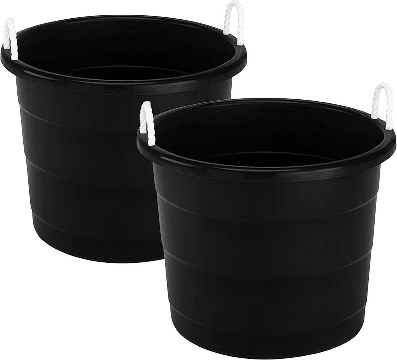 Black Beverage Chilling Bucket, 18 Gallon