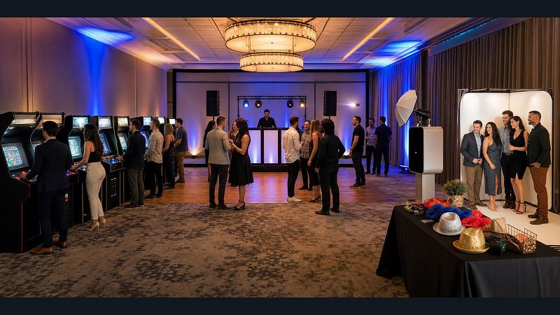 8 Arcade Games + DJ + Photo Booth Party