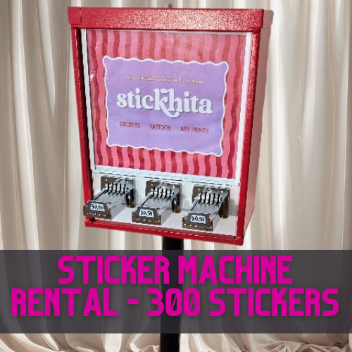 Sticker Machine Rental - 300 Stickers