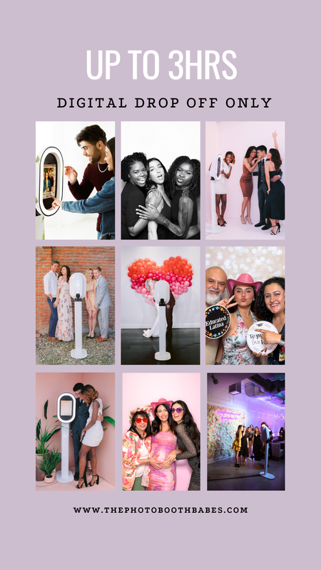 Up to 3HRS Drop Off Digital Photo Booth Starting at $350